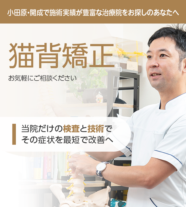 猫背矯正もご相談ください